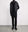 Moncler Black Cotton Down-Front Cardigan