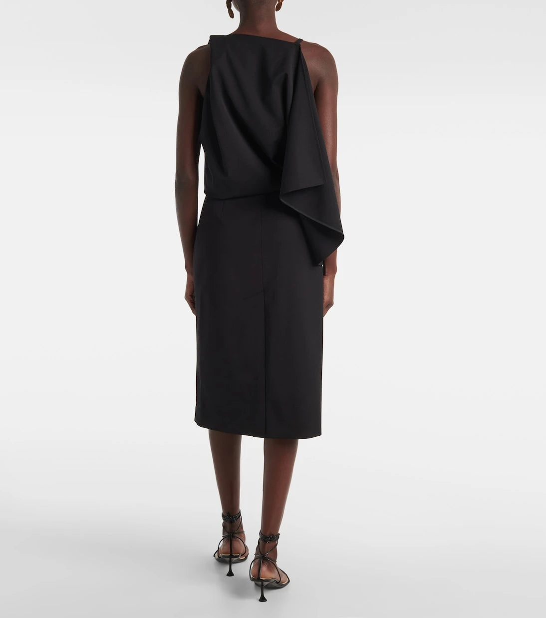Proenza Schouler - Elena draped wool-blend midi dress