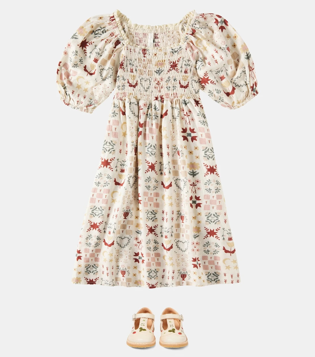 Rylee + Cru - Della balloon-sleeve linen-blend dress