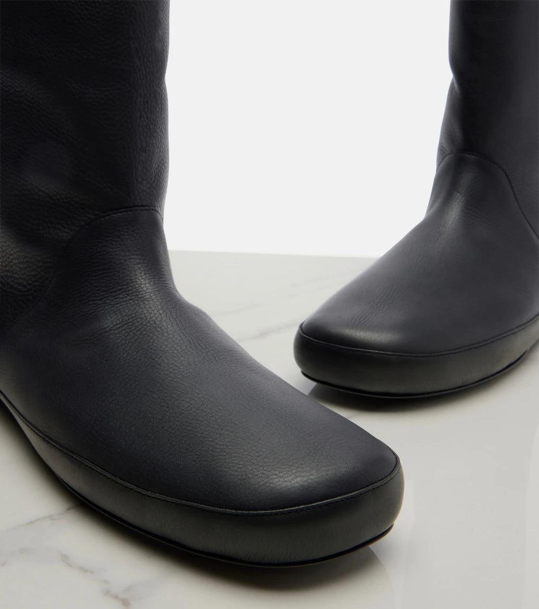 The Row - Toni shearling-lined leather ankle boots