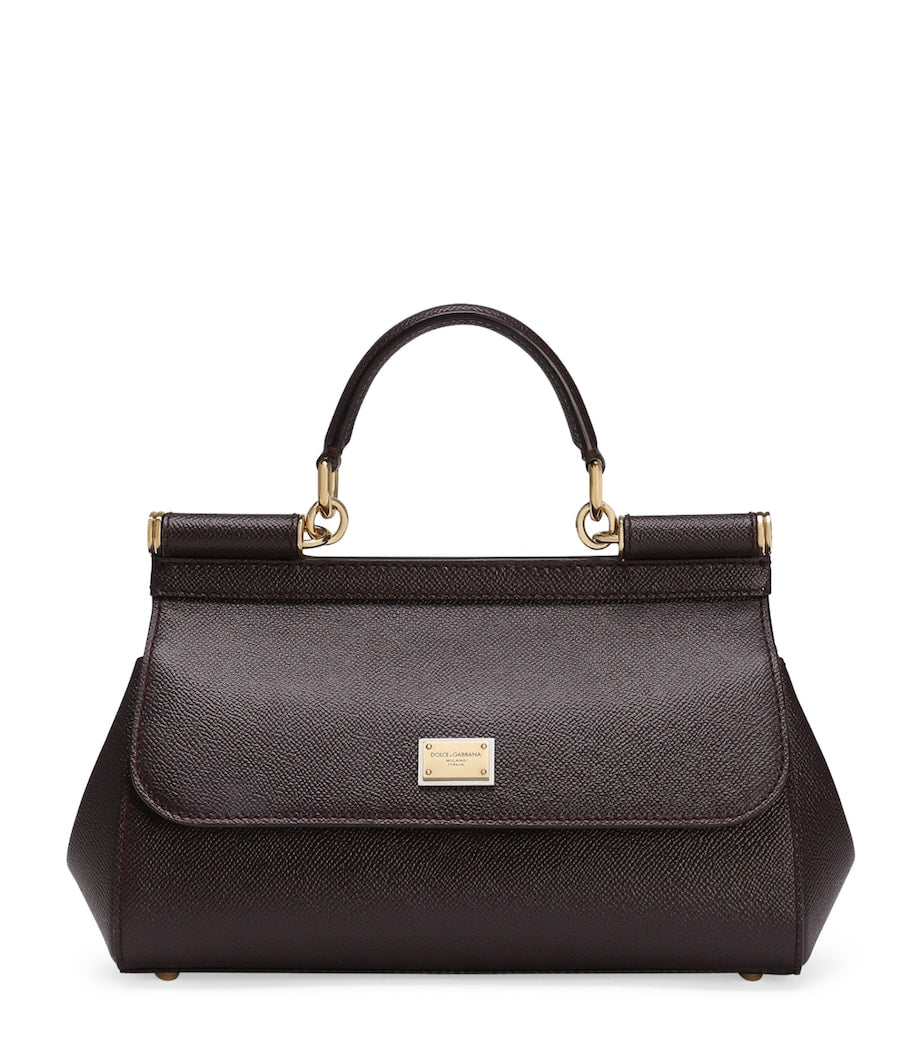 Dolce & Gabbana Multi Leather Sicily Top-Handle Bag