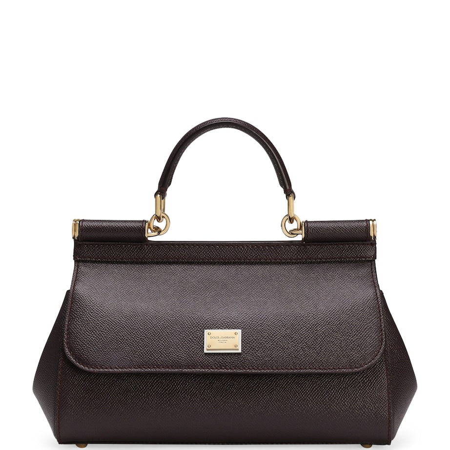 Dolce & Gabbana Multi Leather Sicily Top-Handle Bag