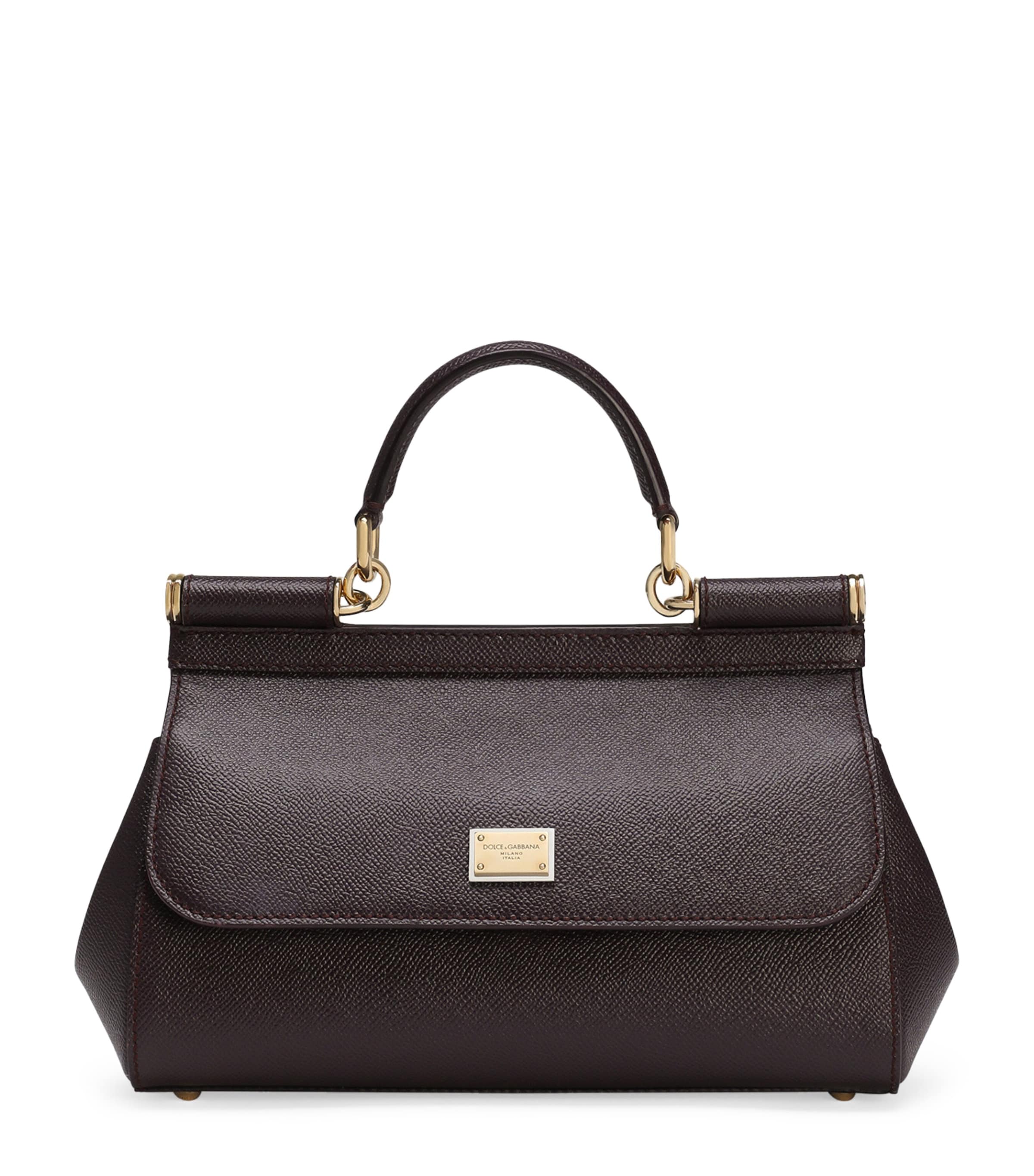 Dolce & Gabbana Multi Leather Sicily Top-Handle Bag