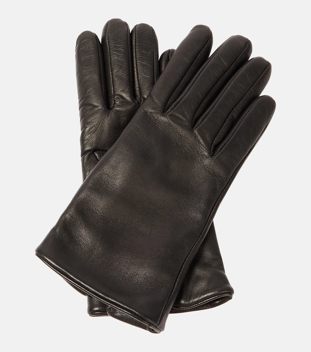 Saint Laurent - Cassandre leather gloves
