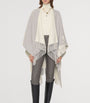 Burberry Grey Wool-Cashmere EKD Cape