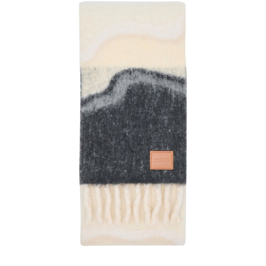 Nude Alpaca-Blend Marble Scarf