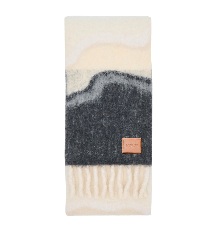 Nude Alpaca-Blend Marble Scarf