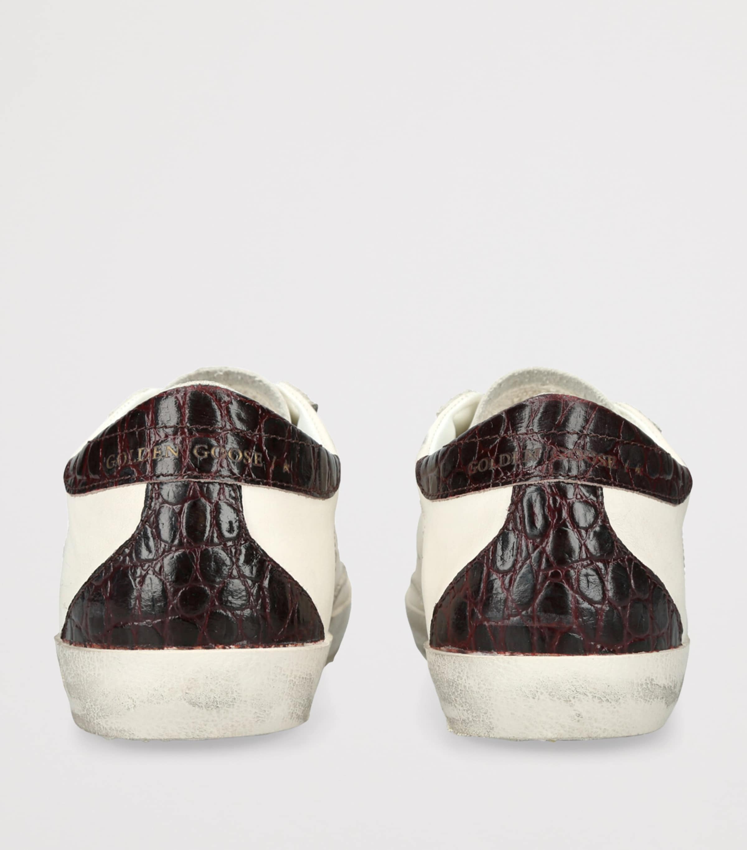 Golden Goose White Leather Super-Star Sneakers