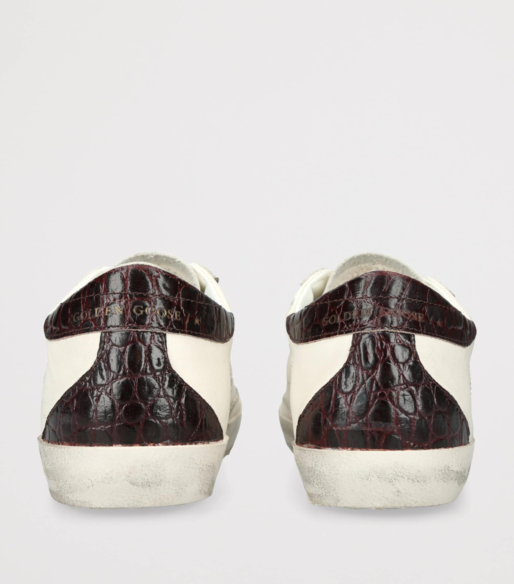 Golden Goose White Leather Super-Star Sneakers