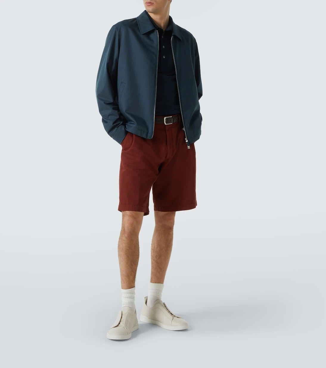 Zegna - Silk and cotton polo shirt