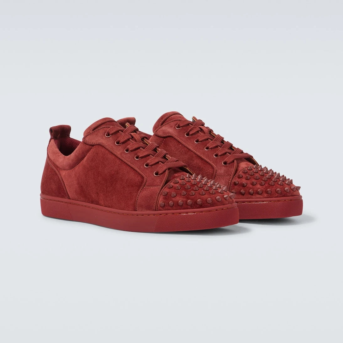 Christian Louboutin - Louis Junior Spikes suede sneakers