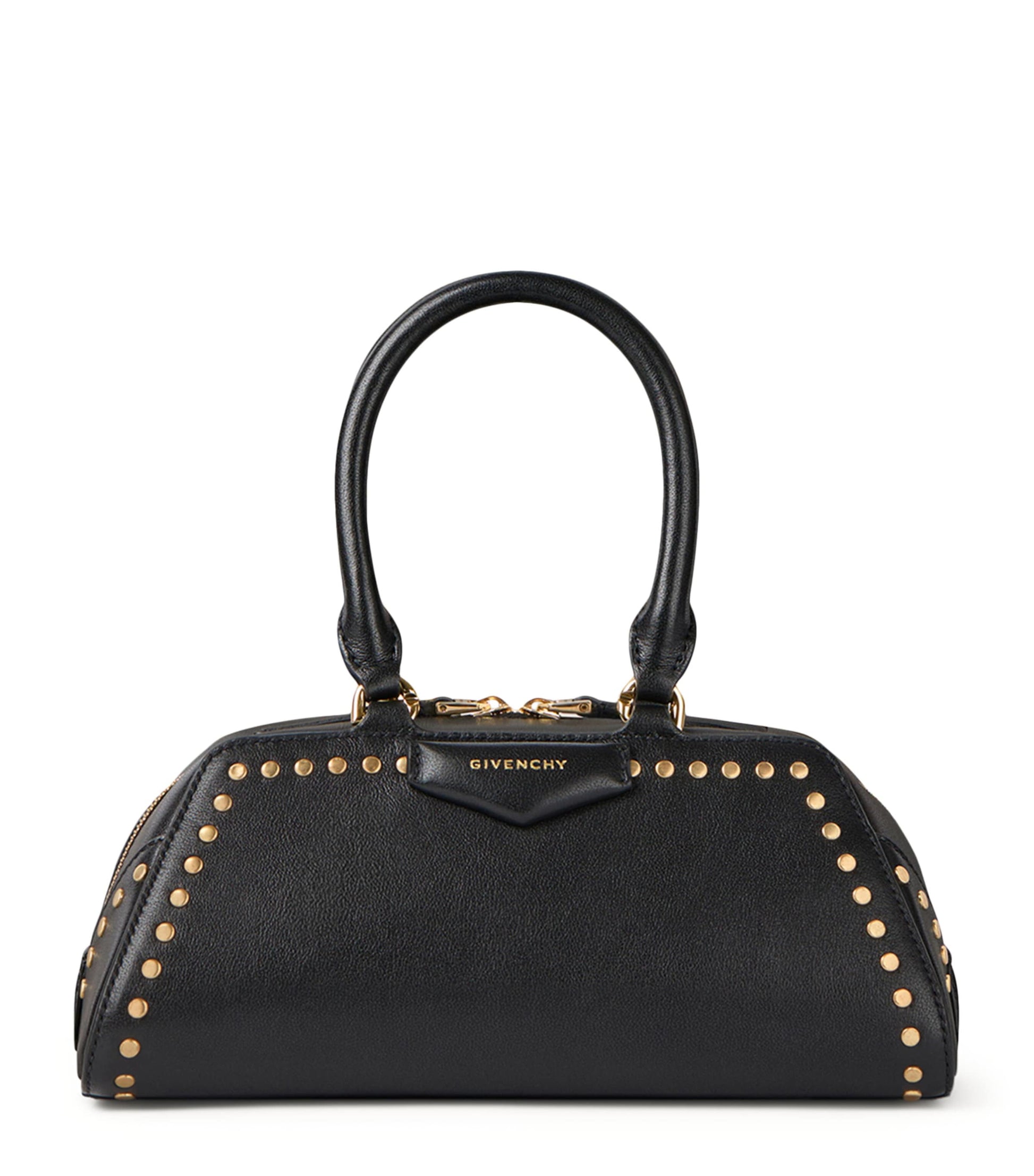 Mini Leather Antigona Cube East-West Top-Handle Bag