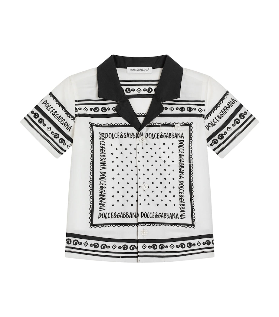 Dolce & Gabbana Kids Cotton Bandana Print Shirt (3-30 Months)