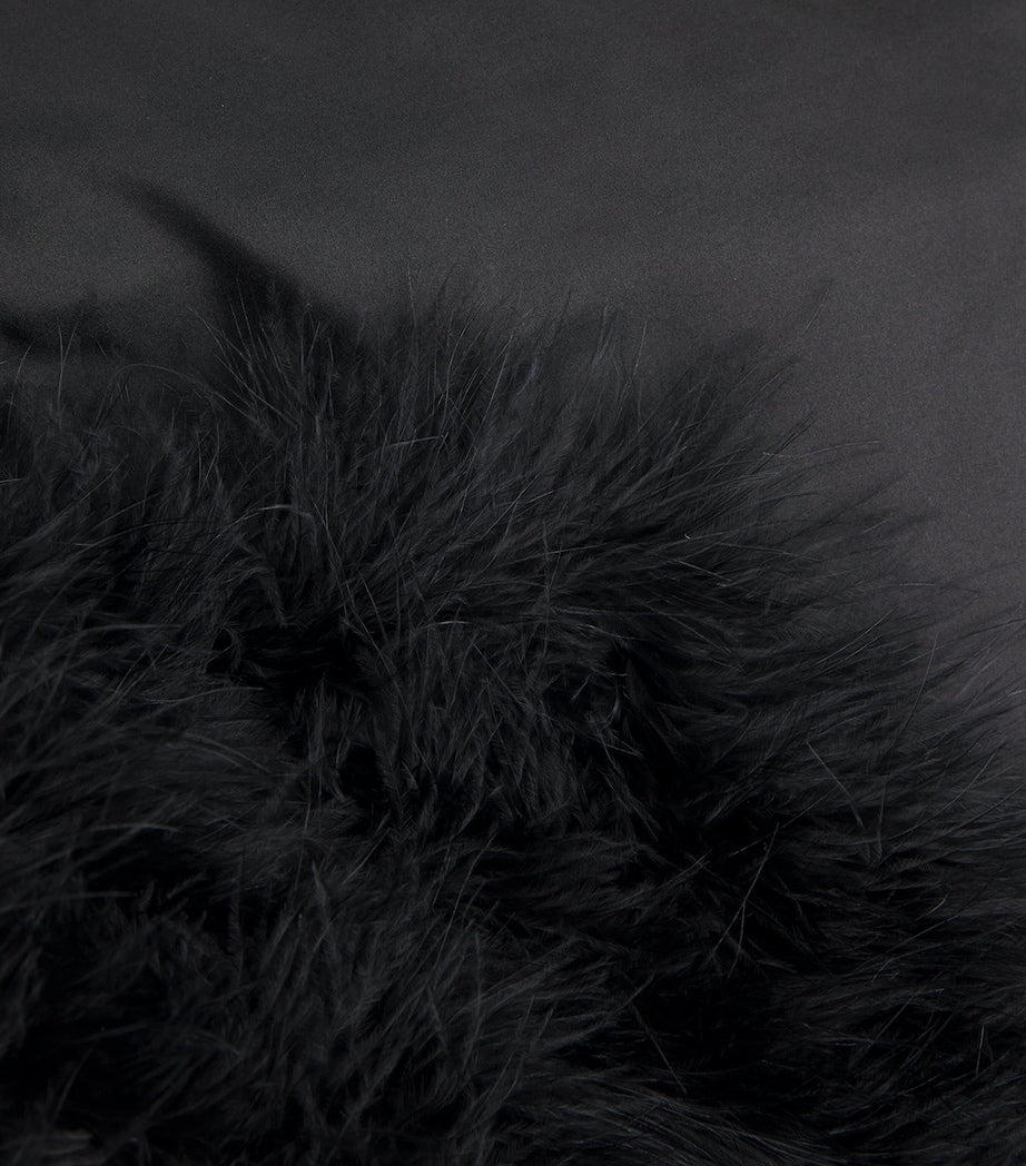 Yves Salomon Black Feather Gilet