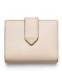 Prada Neutral Saffiano Leather Bifold Wallet