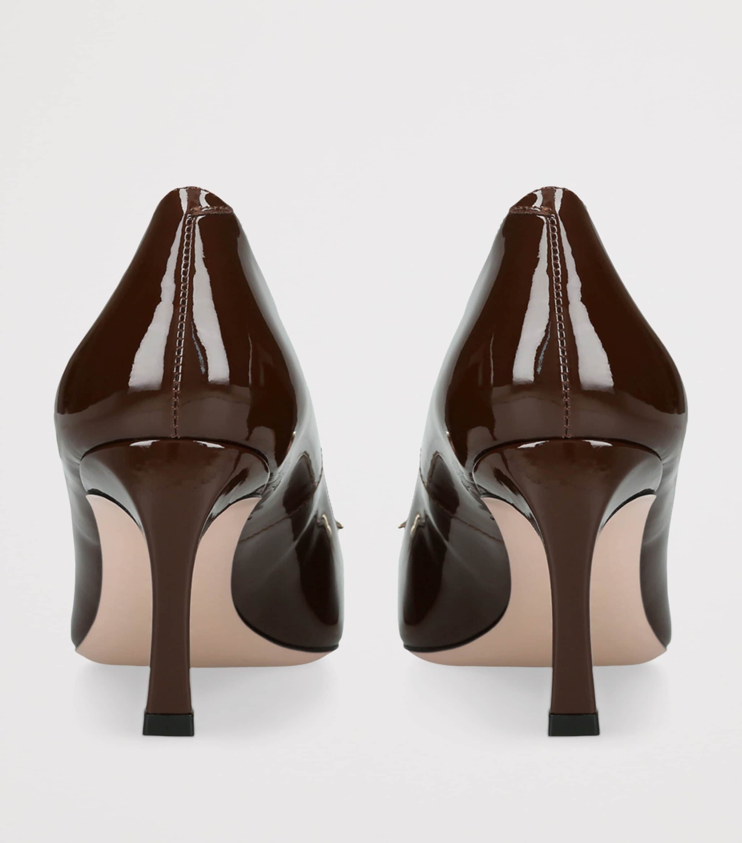 Roger Vivier Brown Patent Belle Vivier Pumps 70