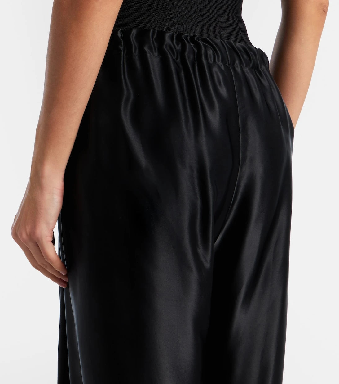 Khaite - Rohen satin wide-leg pants