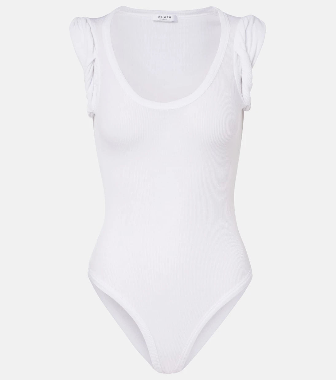 Alaïa - Ribbed-knit bodysuit