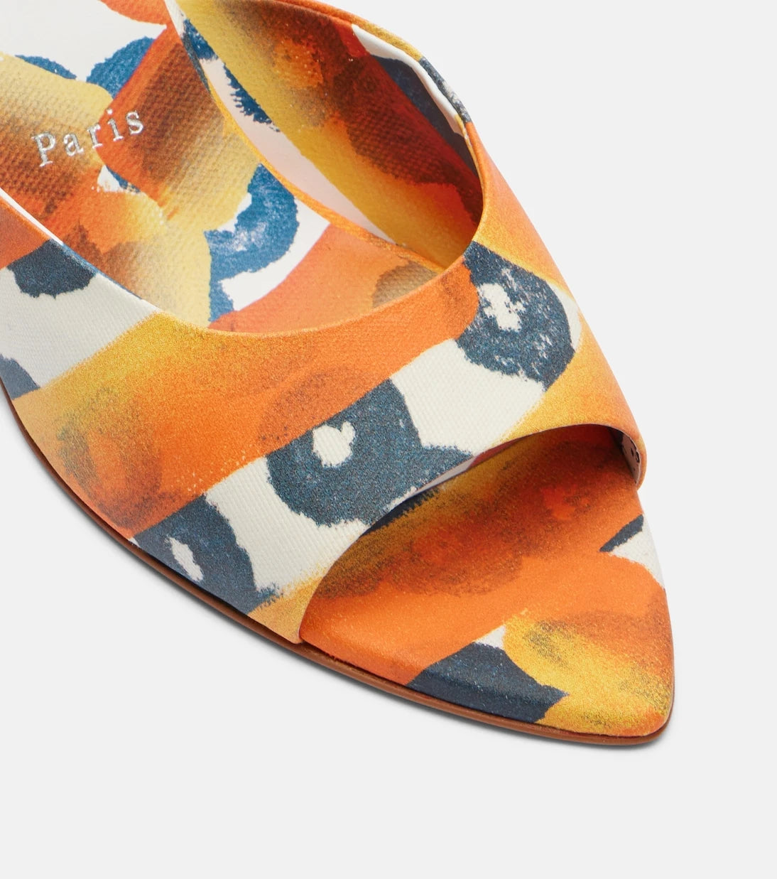 Christian Louboutin - Miss Z 80 coated canvas mules