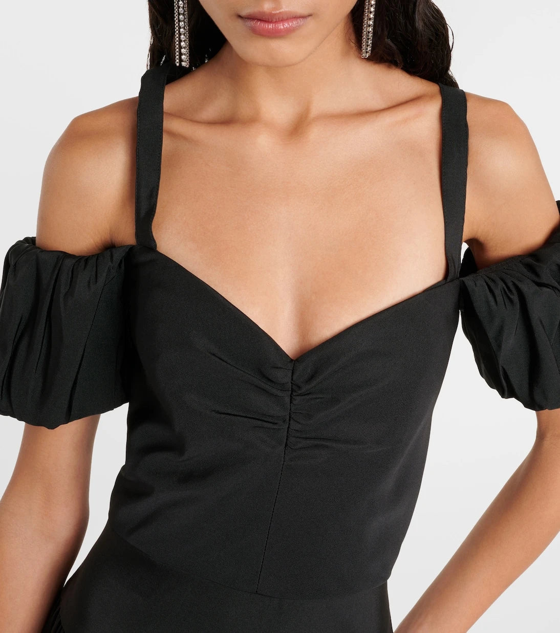 Markarian - Off-shoulder silk midi dress