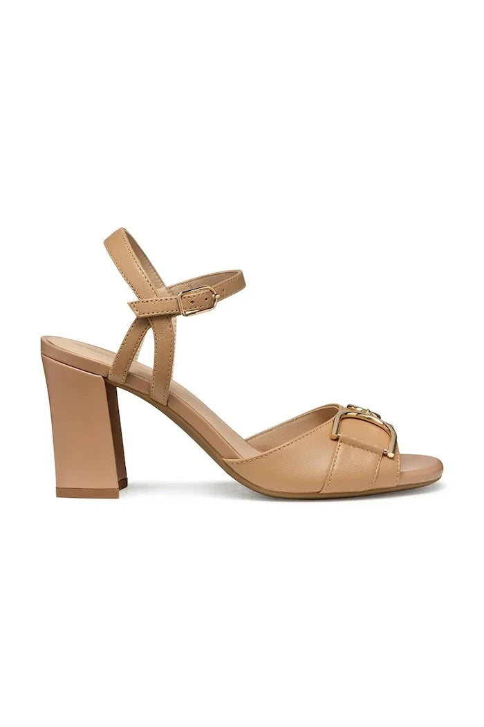 Geox D NEW ERAKLIA 80 A Deri Sandaletler