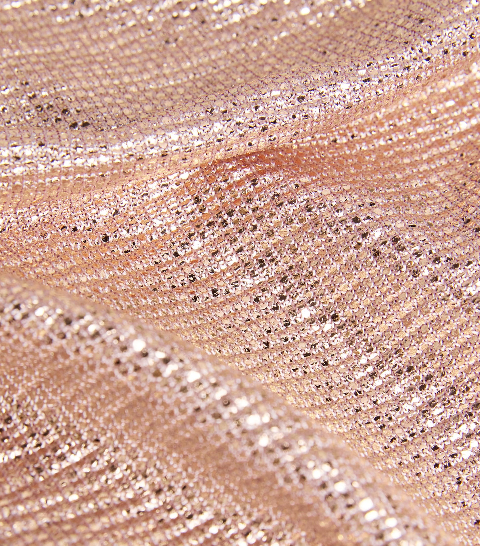 Talbot Runhof Pink Metallic V-Neck Gown