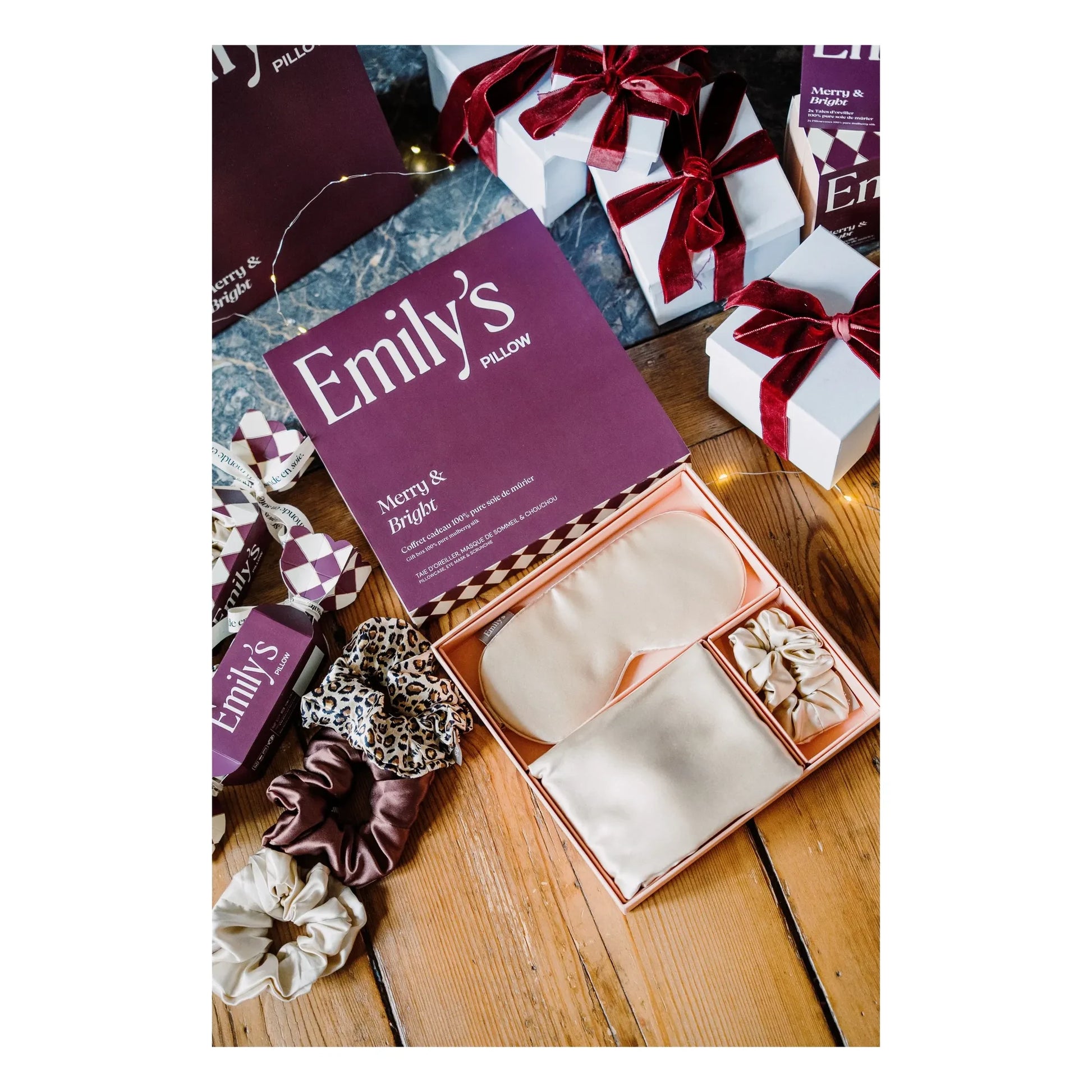 Emily's Pillow - Silk Sleep Set  | Champagne