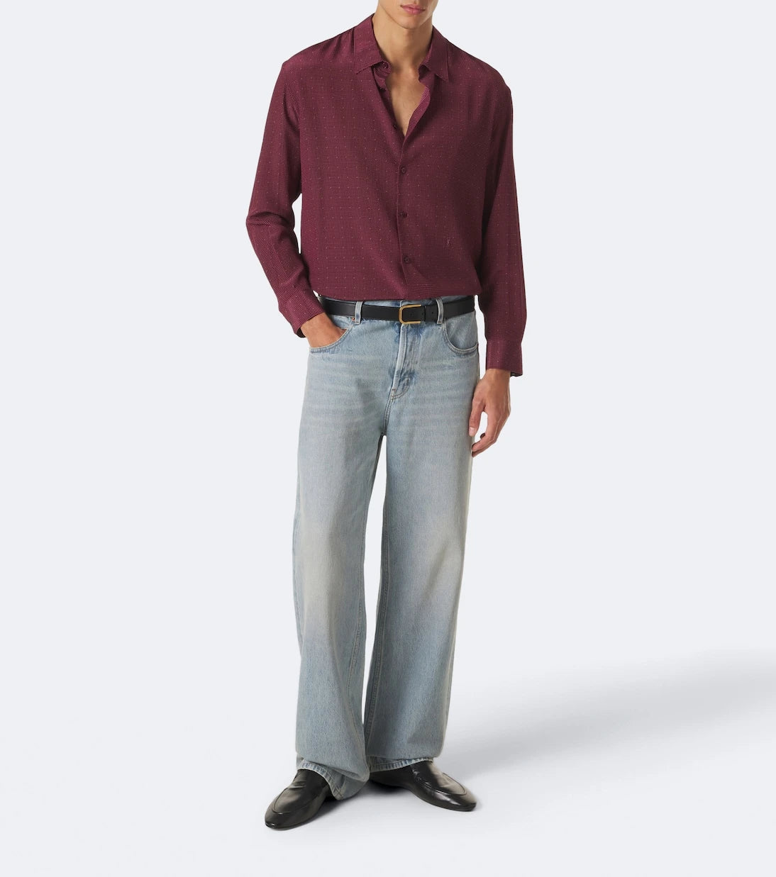 Saint Laurent - Alain convertible leather loafers