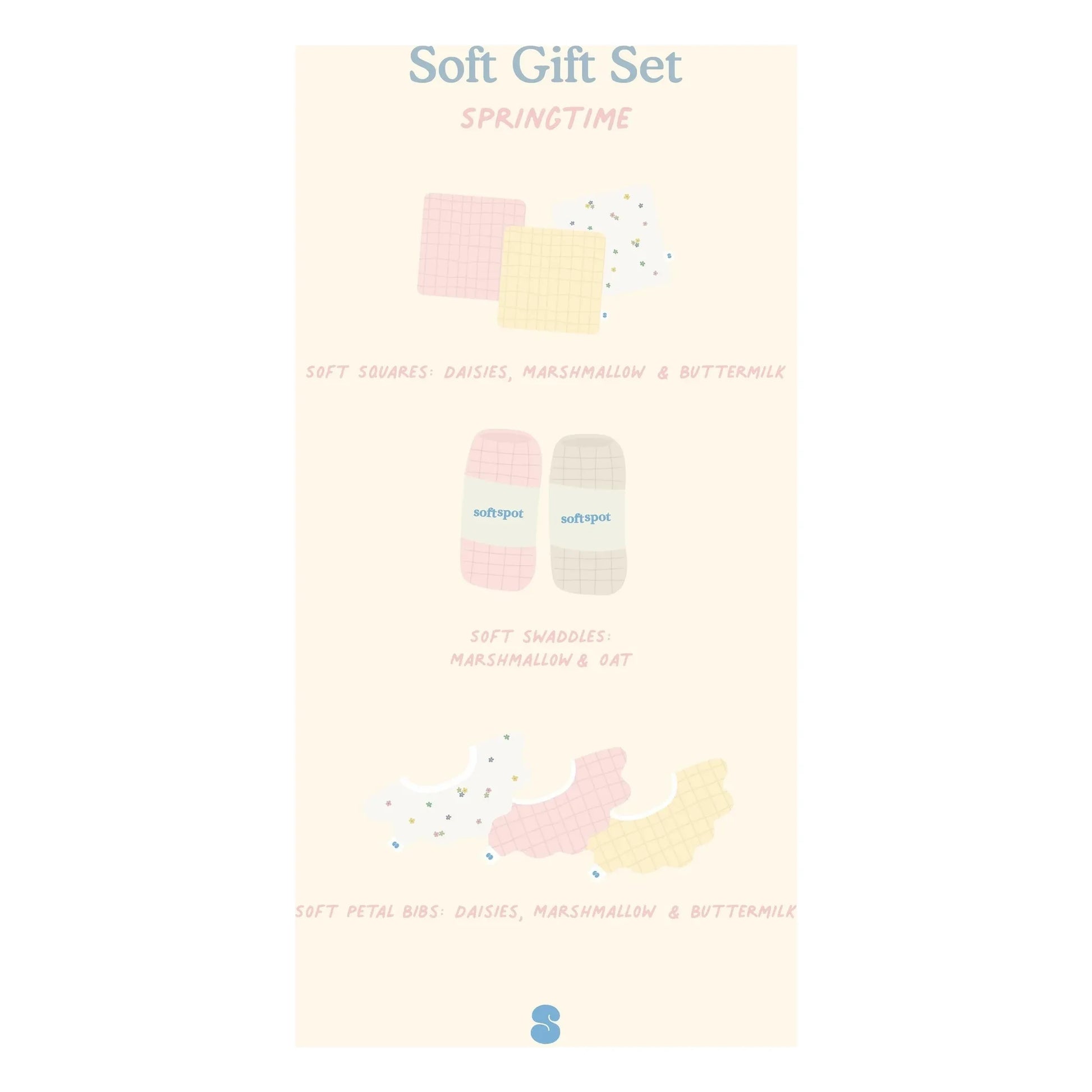 Soft Spot - Springtime birth gift set | Ecru