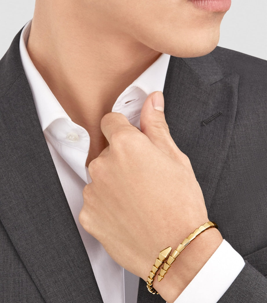 Yellow Gold Serpenti Viper Bracelet