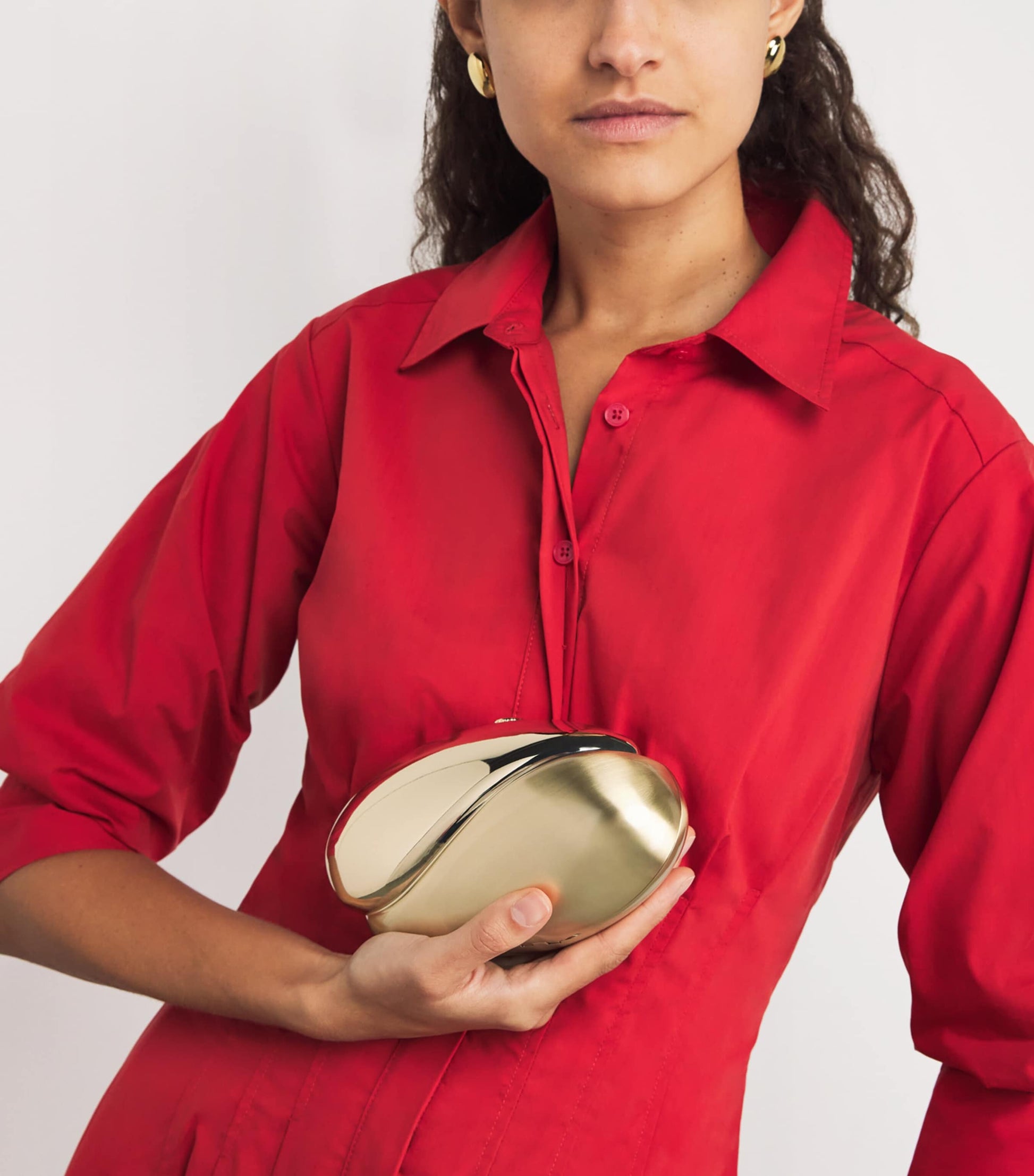 Metallic Ameera Clutch Bag GOLD