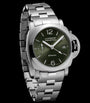 Brushed Steel Luminor Quaranta BiTempo Watch 40mm