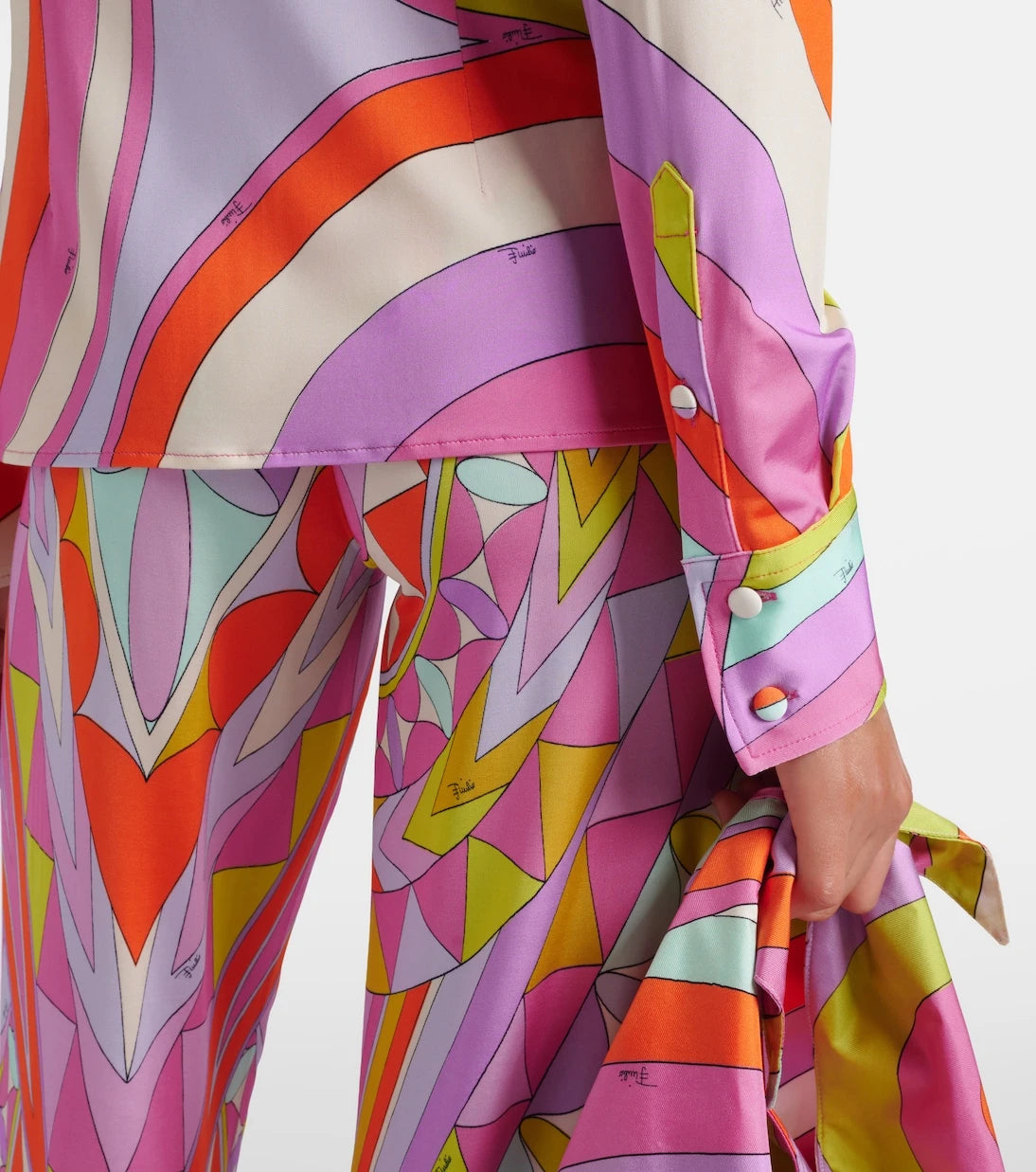 Pucci - Iride satin jersey shirt