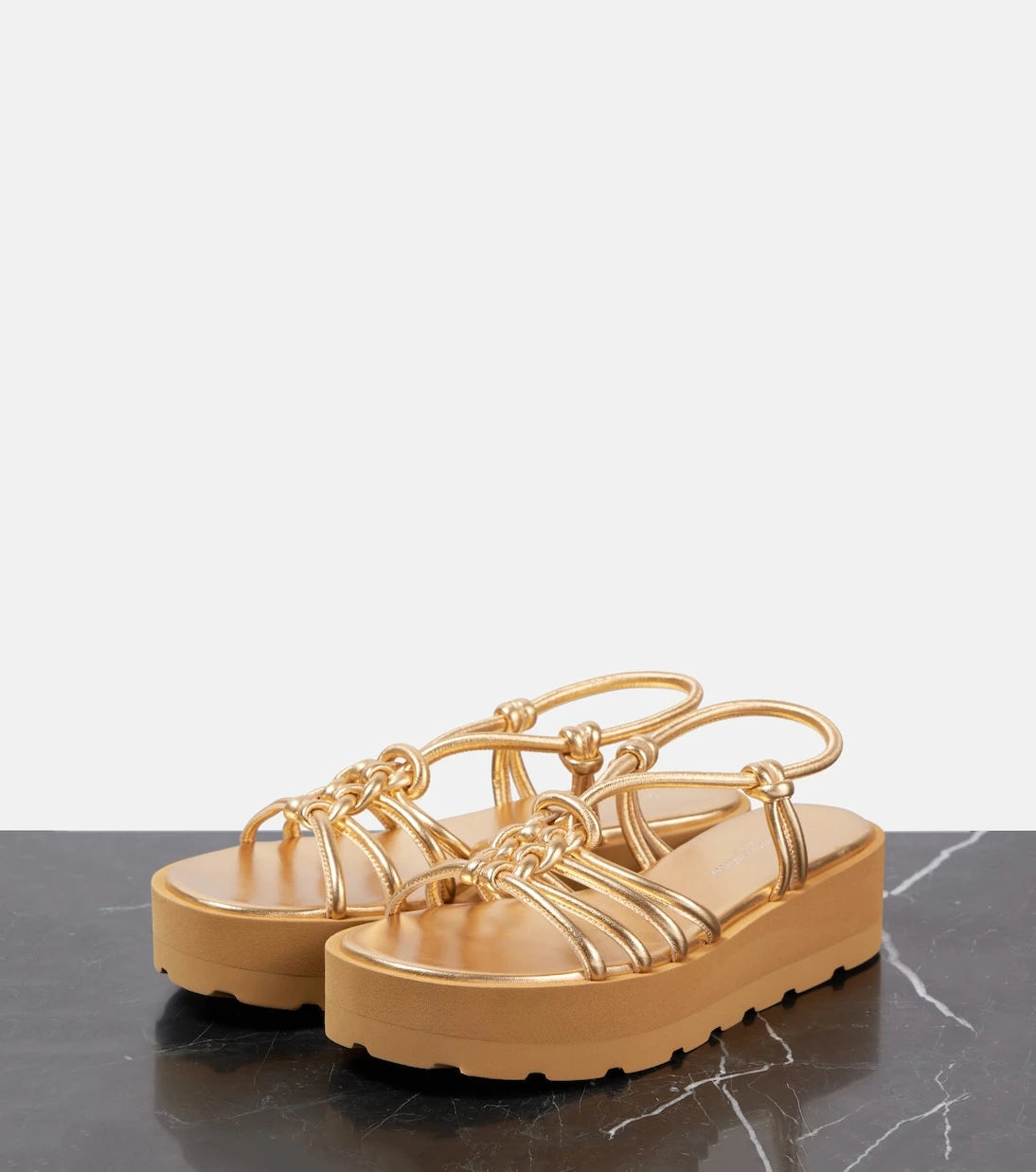 Gianvito Rossi - Metallic leather sandals