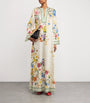 Satin Floral Collins Kaftan