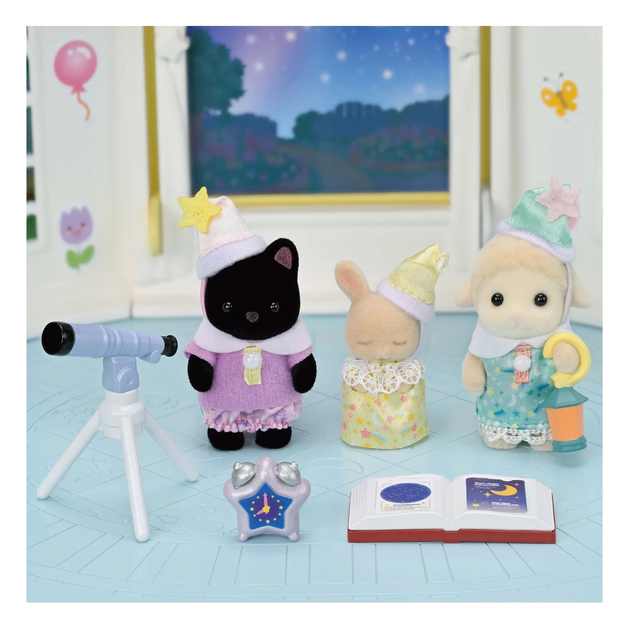 Sylvanian Families - The baby pyjama party trio
