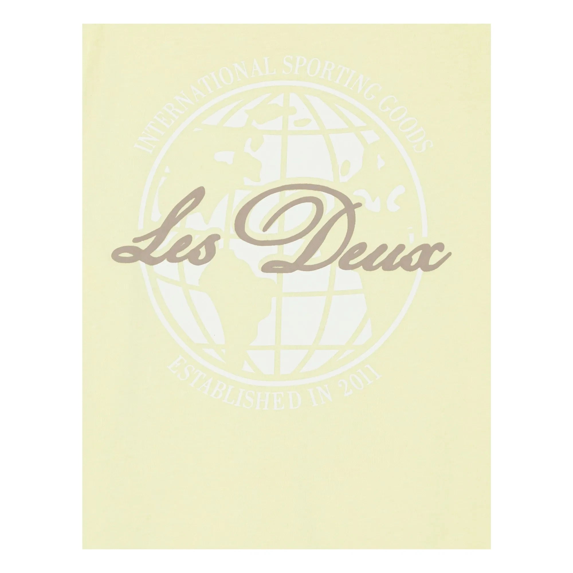 Les Deux - Globe Les Deux T-shirt Organic cotton  | Yellow