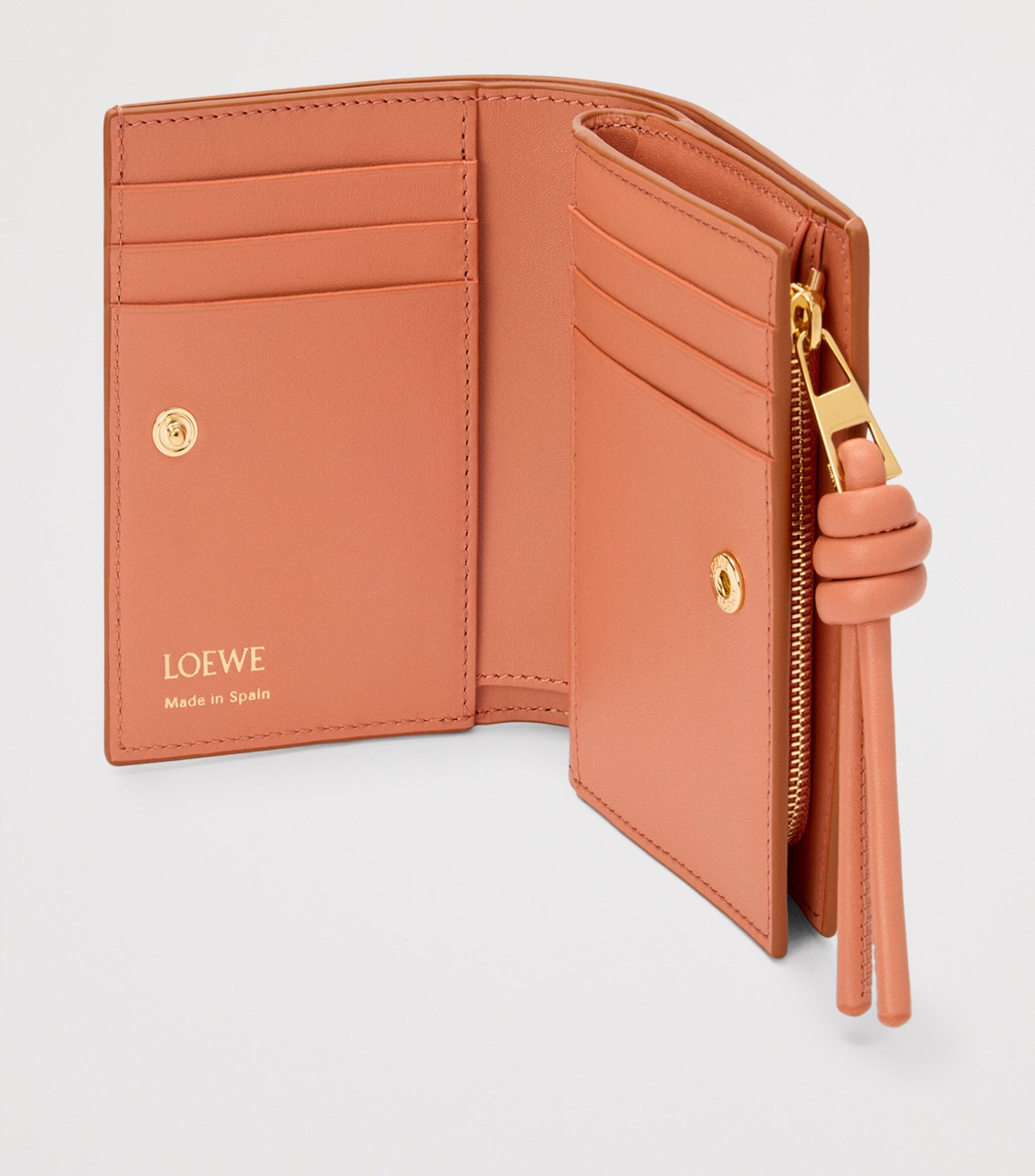 LOEWE Brown Leather Knot Wallet