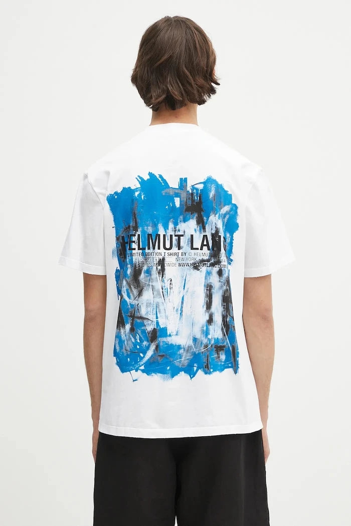 Памучна тениска Helmut Lang SCRIBBLE.T2.MAL.LT.