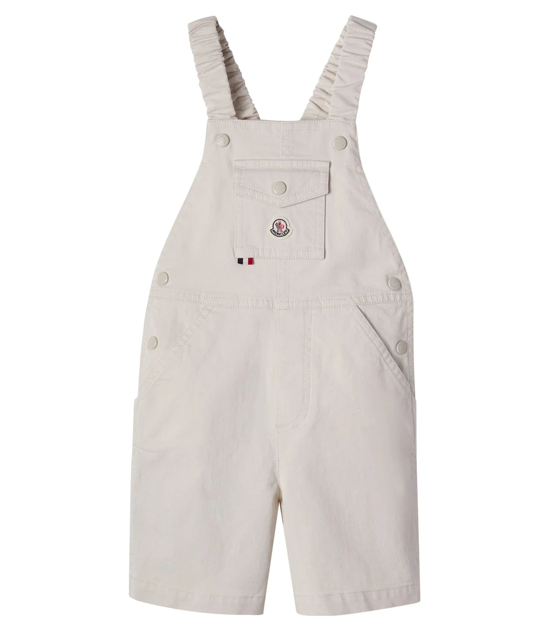 Moncler Enfant - Baby cotton-blend twill overalls