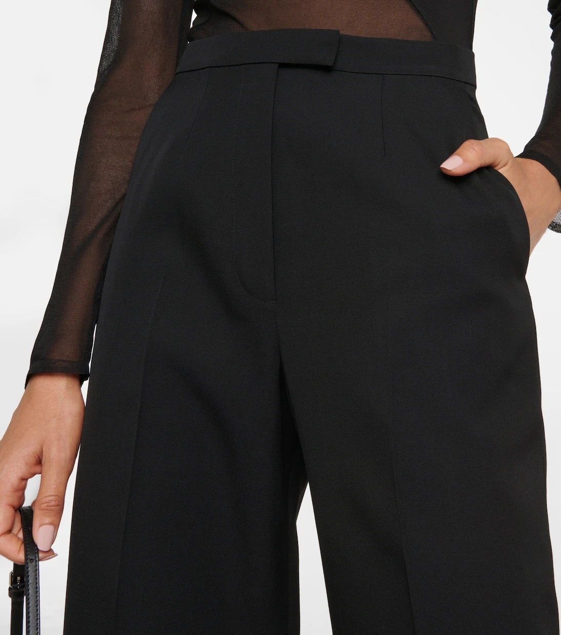 Alaïa - Wide-leg wool pants