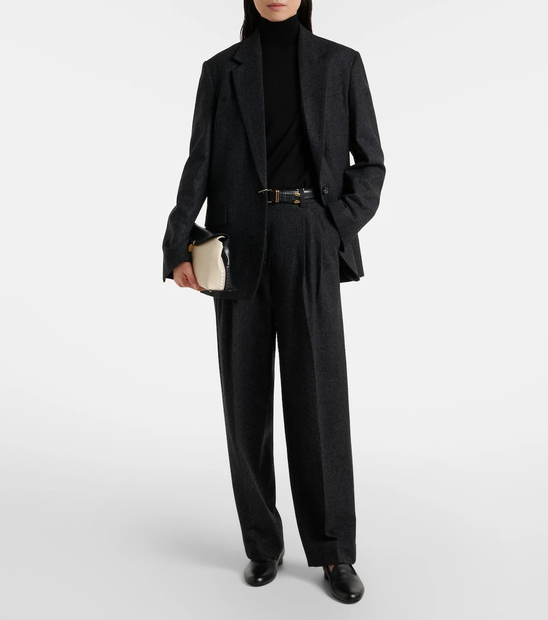 Toteme - Wool-blend flannel blazer