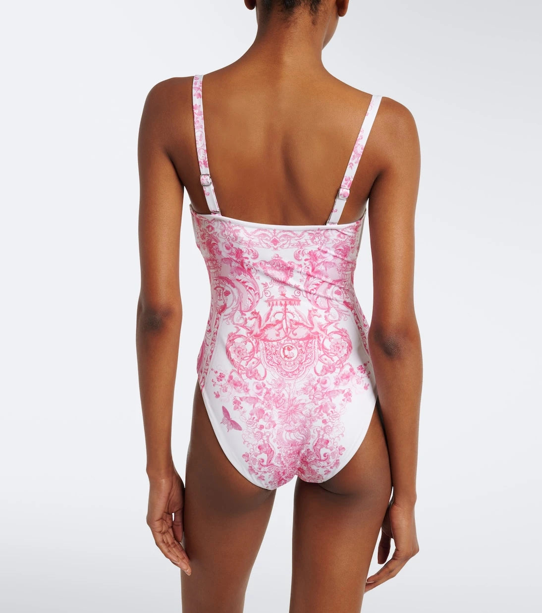 Camilla - Embellished printed swimsuit