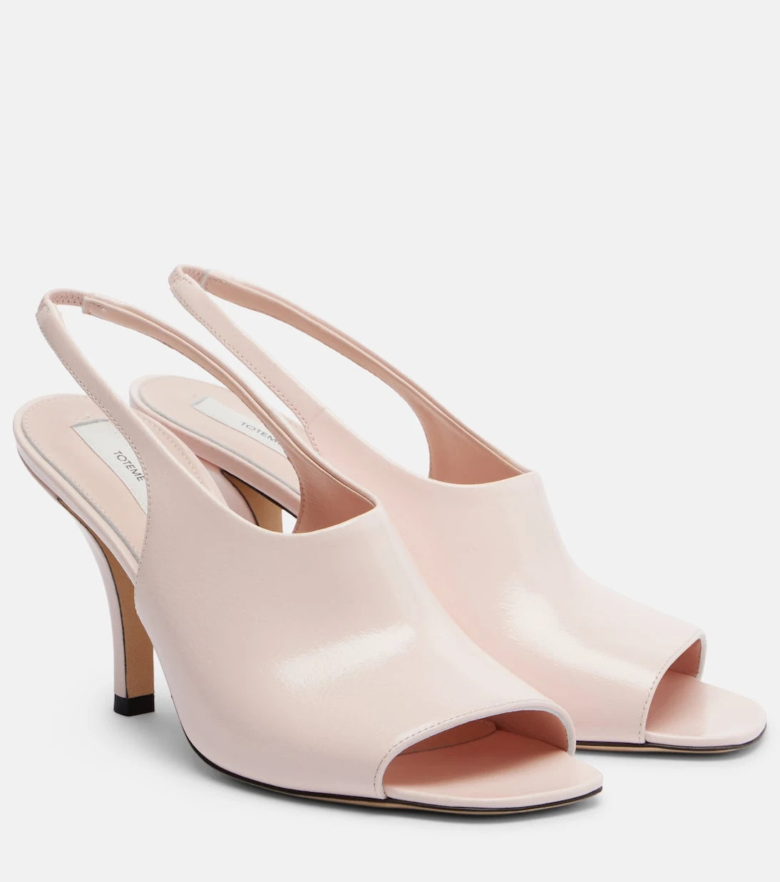 Toteme - Leather slingback sandals