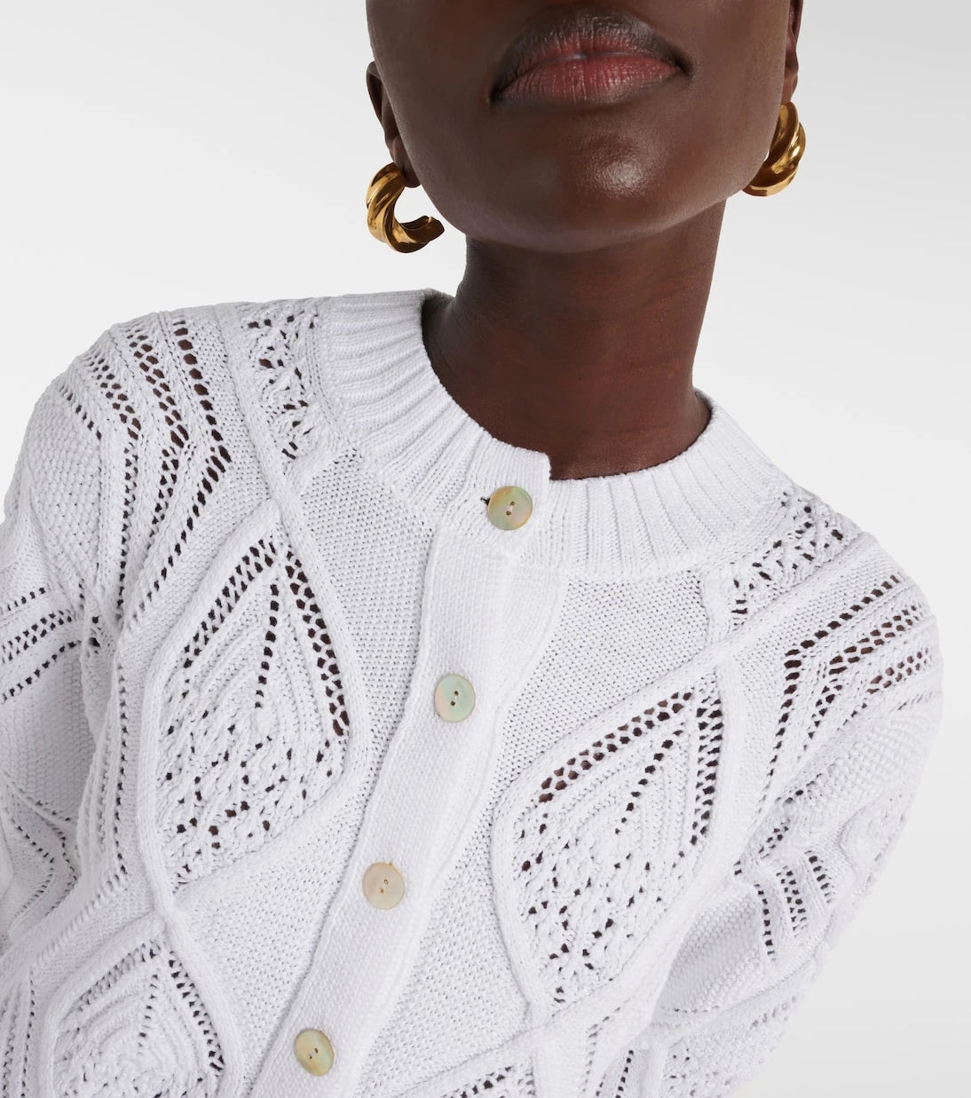 Vince - Cropped cotton cardigan