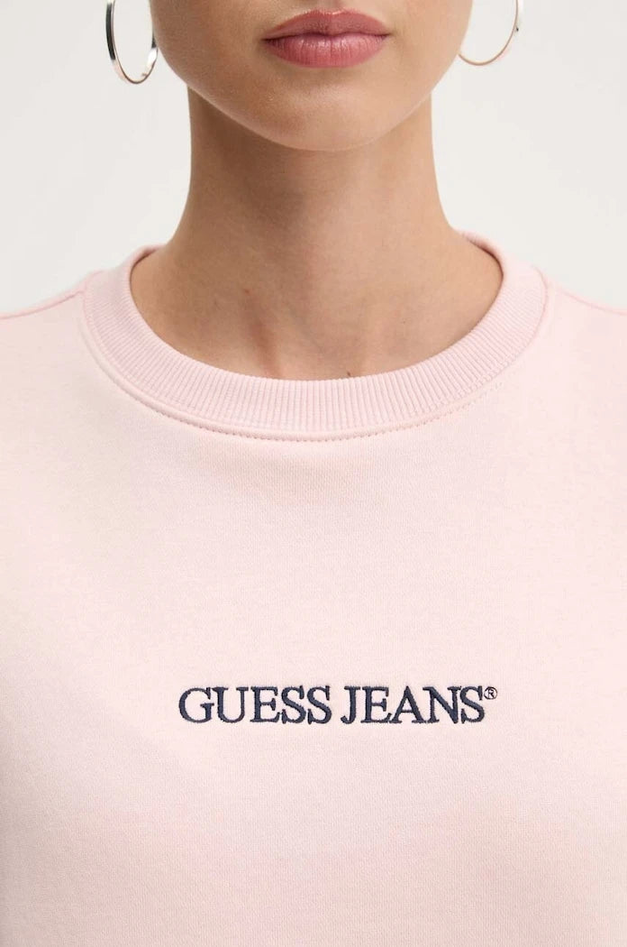 Guess Jeans kadın pamuklu sweatshirt