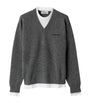 Grey Cashmere Trompe-l'Oeil Sweater