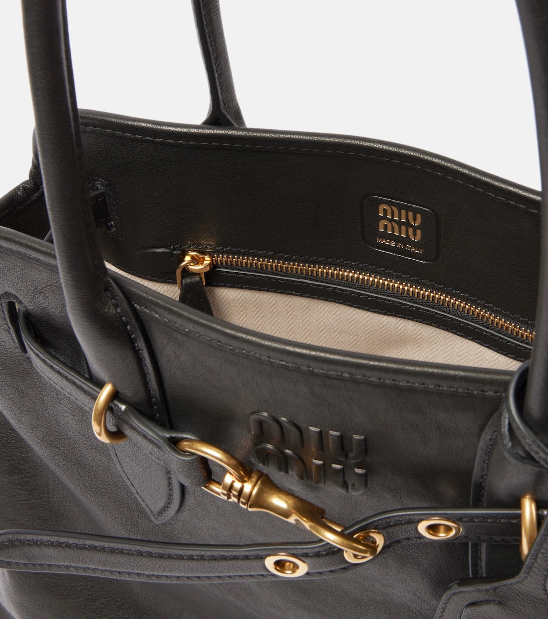 Miu Miu - Aventure Medium leather tote bag