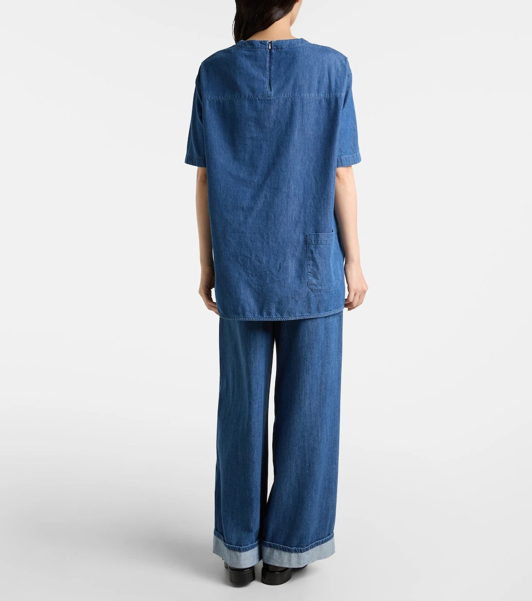 'S Max Mara - بلوزة دينم "موريسكا"