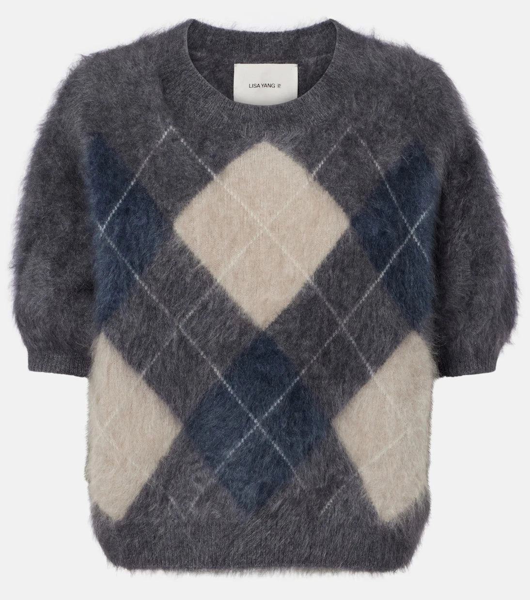 Lisa Yang - Juniper argyle cashmere sweater